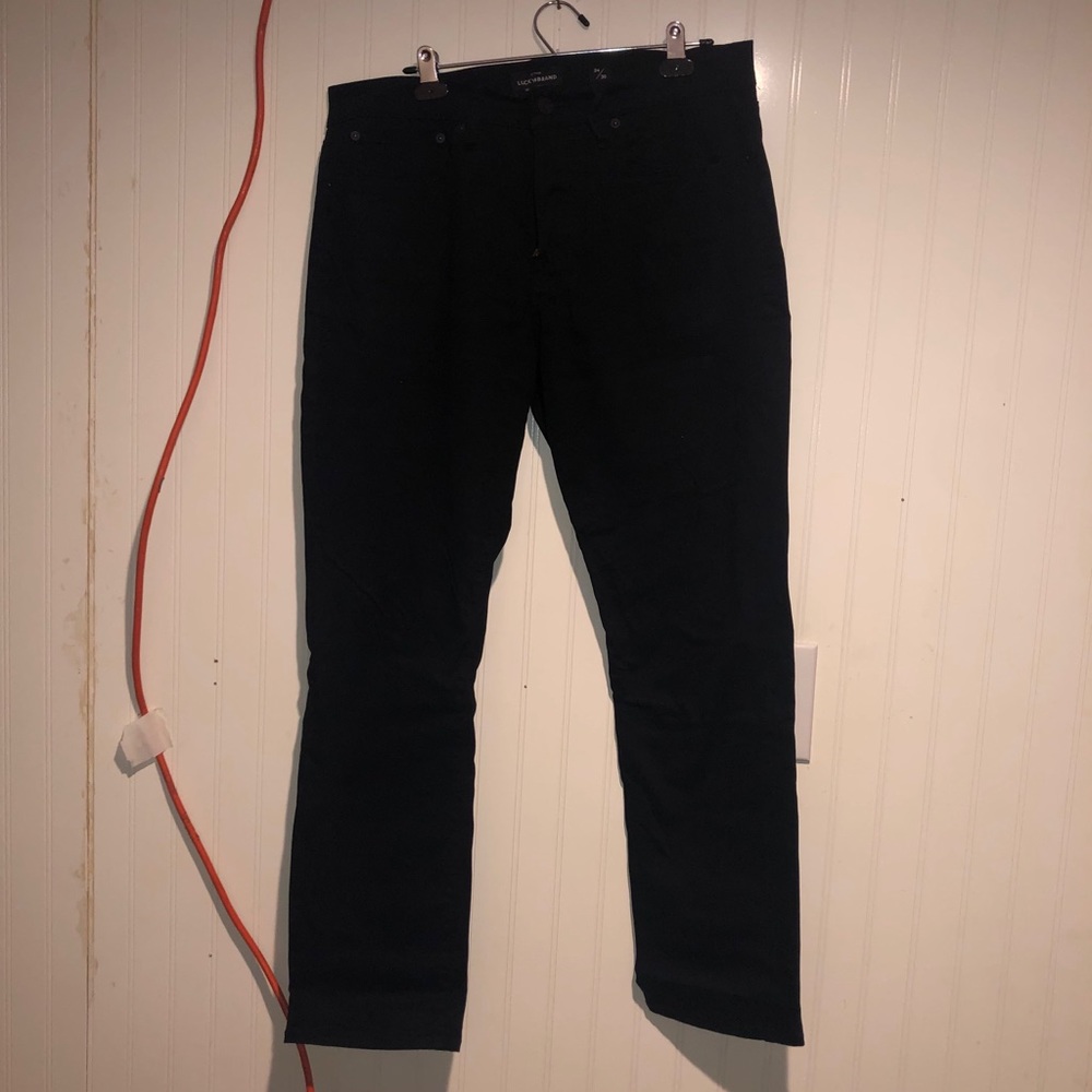 Men’s Lucky Brand Black 121 Slim Pants size 34/30